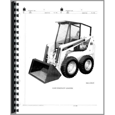 International Harvester 4140 Skid Steer Loader Parts 